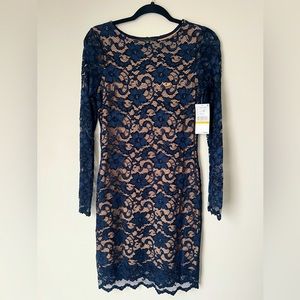 Karen Kane Navy ECOMM Lace Dress  NWT